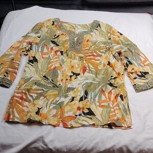Alfred Dunner women's 3/4 sleeved floral size 16